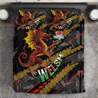 Welsh Celtic Bedding Set Wales Y Ddraig Goch with Celtic Knot Sporty - Wonder Print Shop