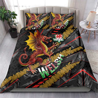 Welsh Celtic Bedding Set Wales Y Ddraig Goch with Celtic Knot Sporty - Wonder Print Shop