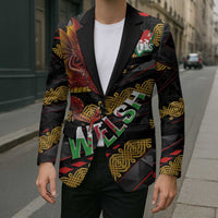 Welsh Celtic Blazer Wales Y Ddraig Goch with Celtic Knot Sporty - Wonder Print Shop