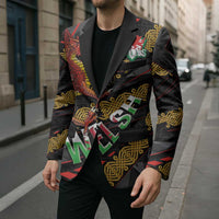 Welsh Celtic Blazer Wales Y Ddraig Goch with Celtic Knot Sporty - Wonder Print Shop