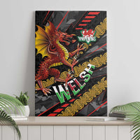 Welsh Celtic Canvas Wall Art Wales Y Ddraig Goch with Celtic Knot Sporty - Wonder Print Shop