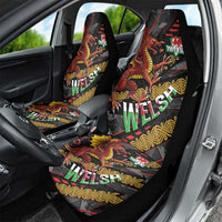 Welsh Celtic Car Seat Cover Wales Y Ddraig Goch with Celtic Knot Sporty - Wonder Print Shop
