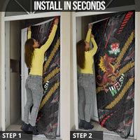 Welsh Celtic Door Cover Wales Y Ddraig Goch with Celtic Knot Sporty - Wonder Print Shop