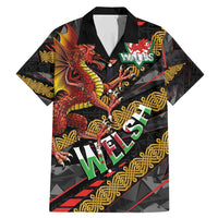 Welsh Celtic Family Matching Mermaid Dress and Hawaiian Shirt Wales Y Ddraig Goch with Celtic Knot Sporty - Wonder Print Shop