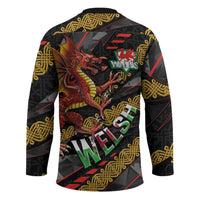 Welsh Celtic Hockey Jersey Wales Y Ddraig Goch with Celtic Knot Sporty - Wonder Print Shop