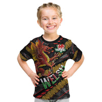 Welsh Celtic Kid T Shirt Wales Y Ddraig Goch with Celtic Knot Sporty - Wonder Print Shop