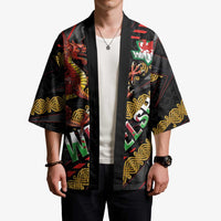Welsh Celtic Kimono Wales Y Ddraig Goch with Celtic Knot Sporty - Wonder Print Shop