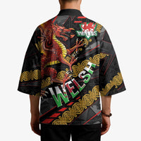 Welsh Celtic Kimono Wales Y Ddraig Goch with Celtic Knot Sporty - Wonder Print Shop