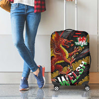 Welsh Celtic Luggage Cover Wales Y Ddraig Goch with Celtic Knot Sporty - Wonder Print Shop