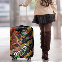 Welsh Celtic Luggage Cover Wales Y Ddraig Goch with Celtic Knot Sporty - Wonder Print Shop