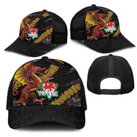 Welsh Celtic Mesh Trucker Cap Wales Y Ddraig Goch with Celtic Knot Sporty - Wonder Print Shop