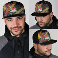 Welsh Celtic Mesh Trucker Cap Wales Y Ddraig Goch with Celtic Knot Sporty - Wonder Print Shop