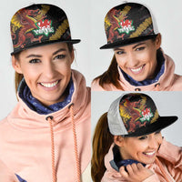 Welsh Celtic Mesh Trucker Cap Wales Y Ddraig Goch with Celtic Knot Sporty - Wonder Print Shop