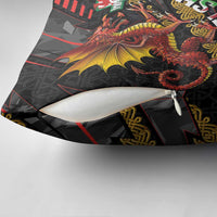 Welsh Celtic Pillow Cover Wales Y Ddraig Goch with Celtic Knot Sporty - Wonder Print Shop
