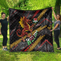 Welsh Celtic Quilt Wales Y Ddraig Goch with Celtic Knot Sporty - Wonder Print Shop