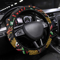 Welsh Celtic Steering Wheel Cover Wales Y Ddraig Goch with Celtic Knot Sporty - Wonder Print Shop