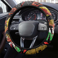 Welsh Celtic Steering Wheel Cover Wales Y Ddraig Goch with Celtic Knot Sporty - Wonder Print Shop