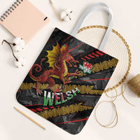 Welsh Celtic Tote Bag Wales Y Ddraig Goch with Celtic Knot Sporty - Wonder Print Shop