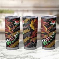 Welsh Celtic Tumbler Cup Wales Y Ddraig Goch with Celtic Knot Sporty - Wonder Print Shop