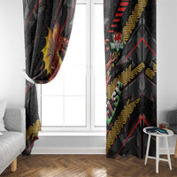 Welsh Celtic Window Curtain Wales Y Ddraig Goch with Celtic Knot Sporty - Wonder Print Shop