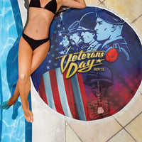 Veterans Day Military Never Forget Forever Honor Beach Blanket - Wonder Print Shop