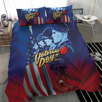 Veterans Day Military Never Forget Forever Honor Bedding Set - Wonder Print Shop