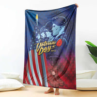 Veterans Day Military Never Forget Forever Honor Blanket