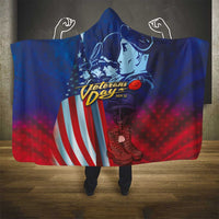 Veterans Day Military Never Forget Forever Honor Hooded Blanket
