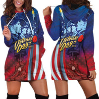 Veterans Day Military Never Forget Forever Honor Hoodie Dress - Wonder Print Shop