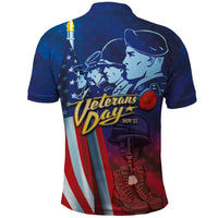Veterans Day Military Never Forget Forever Honor Polo Shirt - Wonder Print Shop