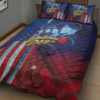 Veterans Day Military Never Forget Forever Honor Quilt Bed Set - Wonder Print Shop