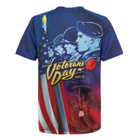 Veterans Day Military Never Forget Forever Honor Rugby Jersey - Wonder Print Shop