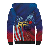 Veterans Day Military Never Forget Forever Honor Sherpa Hoodie - Wonder Print Shop
