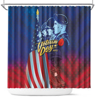 Veterans Day Military Never Forget Forever Honor Shower Curtain