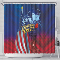 Veterans Day Military Never Forget Forever Honor Shower Curtain