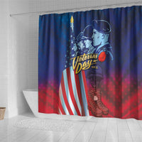 Veterans Day Military Never Forget Forever Honor Shower Curtain