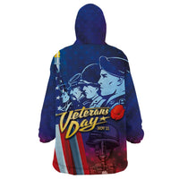 Veterans Day Military Never Forget Forever Honor Wearable Blanket Hoodie - Wonder Print Shop