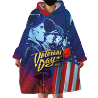 Veterans Day Military Never Forget Forever Honor Wearable Blanket Hoodie - Wonder Print Shop