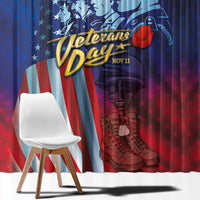 Veterans Day Military Never Forget Forever Honor Window Curtain - Wonder Print Shop