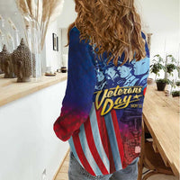 Veterans Day Military Never Forget Forever Honor Women Casual Shirt - Wonder Print Shop