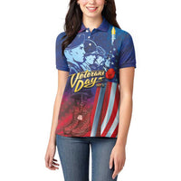 Veterans Day Military Never Forget Forever Honor Women Polo Shirt - Wonder Print Shop