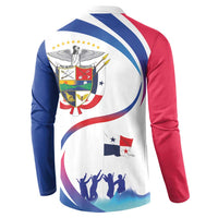 Panama Independence Day Button Sweatshirt Coat of Arms and Freedom - Wonder Print Shop