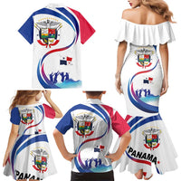 Panama Independence Day Family Matching Mermaid Dress and Hawaiian Shirt Coat of Arms and Freedom - Wonder Print Shop