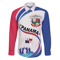Panama Independence Day Family Matching Off Shoulder Short Dress and Hawaiian Shirt Coat of Arms and Freedom - Wonder Print Shop
