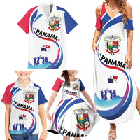 Panama Independence Day Family Matching Summer Maxi Dress and Hawaiian Shirt Coat of Arms and Freedom - Wonder Print Shop