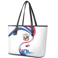 Panama Independence Day Leather Tote Bag Coat of Arms and Freedom - Wonder Print Shop