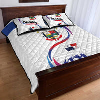 Panama Independence Day Quilt Bed Set Coat of Arms and Freedom - Wonder Print Shop