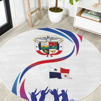 Panama Independence Day Round Carpet Coat of Arms and Freedom
