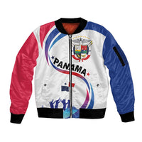 Panama Independence Day Sleeve Zip Bomber Jacket Coat of Arms and Freedom - Wonder Print Shop
