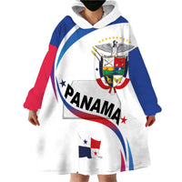 Panama Independence Day Wearable Blanket Hoodie Coat of Arms and Freedom - Wonder Print Shop